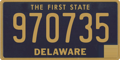 DE license plate 970735