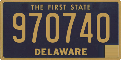 DE license plate 970740
