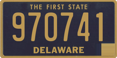 DE license plate 970741