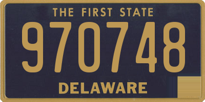 DE license plate 970748