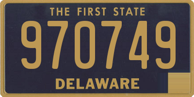 DE license plate 970749