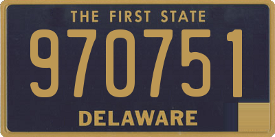 DE license plate 970751