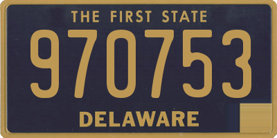 DE license plate 970753