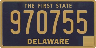 DE license plate 970755