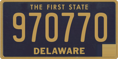 DE license plate 970770