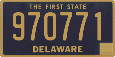 DE license plate 970771