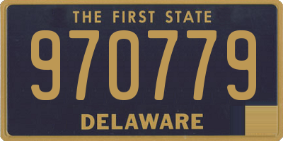 DE license plate 970779