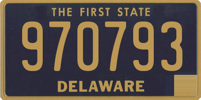 DE license plate 970793