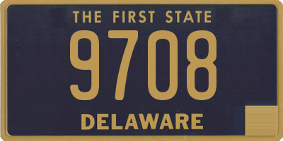 DE license plate 9708