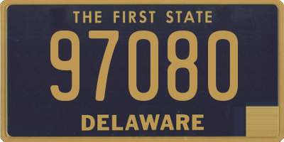 DE license plate 97080