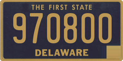 DE license plate 970800