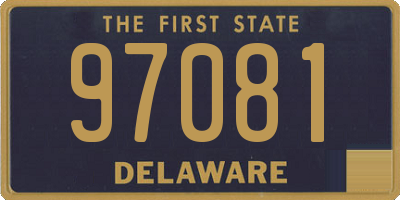 DE license plate 97081