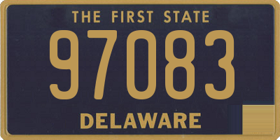 DE license plate 97083