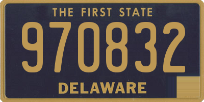 DE license plate 970832