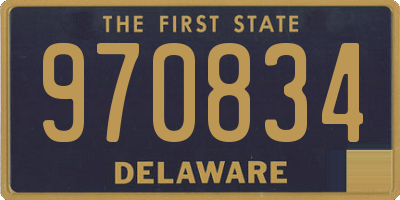 DE license plate 970834