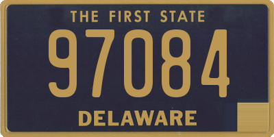 DE license plate 97084