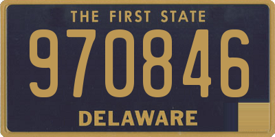 DE license plate 970846