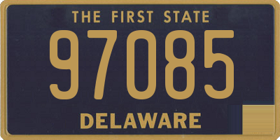 DE license plate 97085