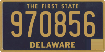 DE license plate 970856