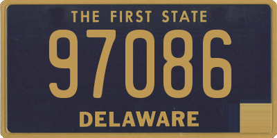 DE license plate 97086