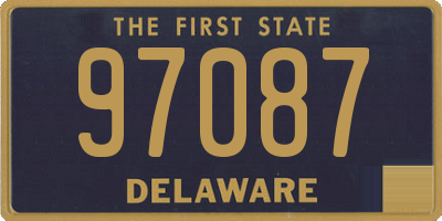 DE license plate 97087