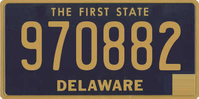 DE license plate 970882