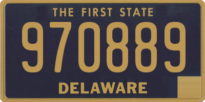 DE license plate 970889
