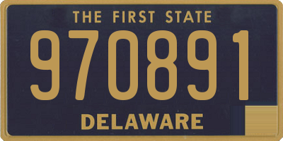 DE license plate 970891