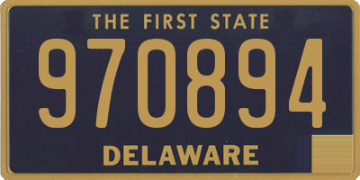 DE license plate 970894