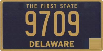 DE license plate 9709