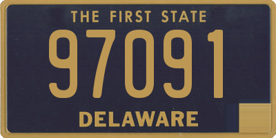 DE license plate 97091