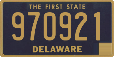 DE license plate 970921