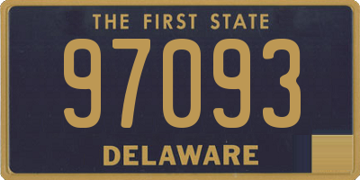 DE license plate 97093