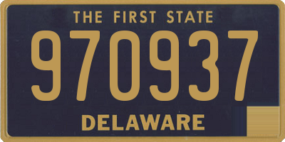 DE license plate 970937