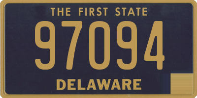 DE license plate 97094