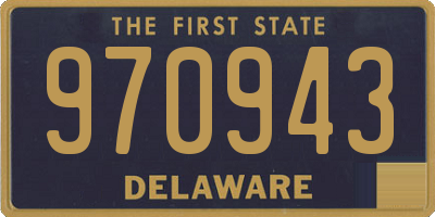 DE license plate 970943
