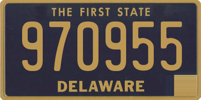 DE license plate 970955