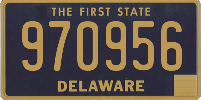DE license plate 970956