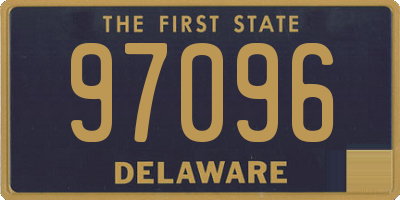 DE license plate 97096