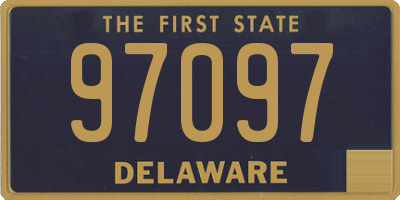 DE license plate 97097