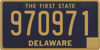 DE license plate 970971