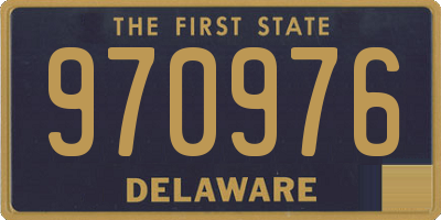 DE license plate 970976