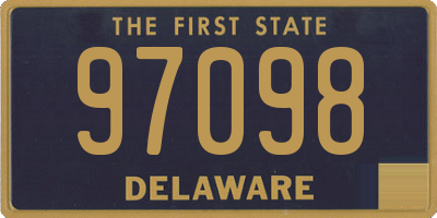 DE license plate 97098
