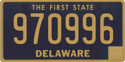DE license plate 970996