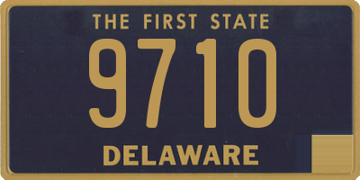 DE license plate 9710