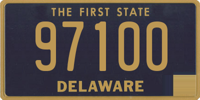 DE license plate 97100