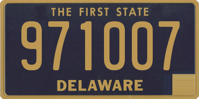 DE license plate 971007