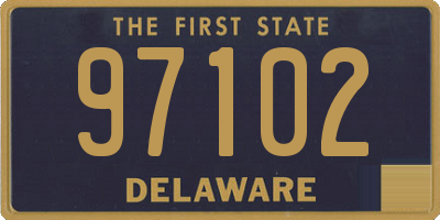 DE license plate 97102