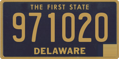 DE license plate 971020