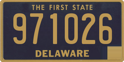 DE license plate 971026